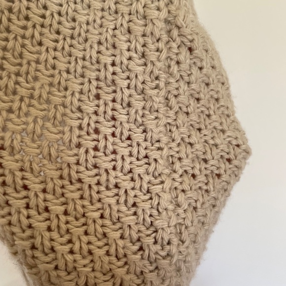 Boohoo Tan/Beige Boho Knit Cardigan Size M/L - Picture 13 of 15